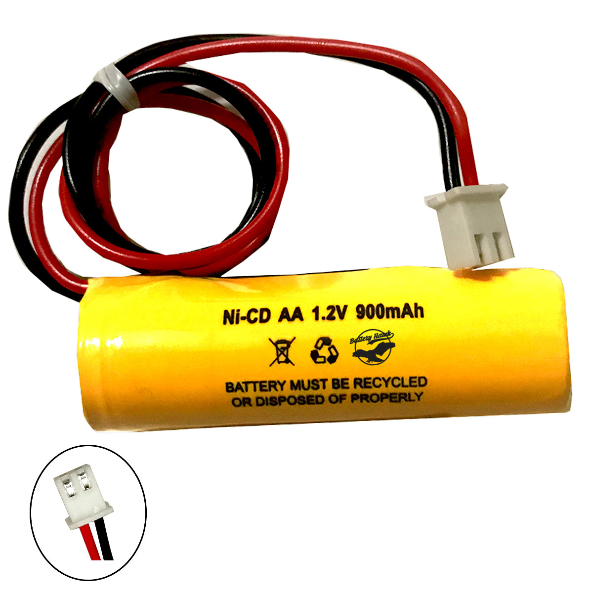 1.2v MBT Ni-CD AA 1AH Battery Replacement for Emergency / Exit