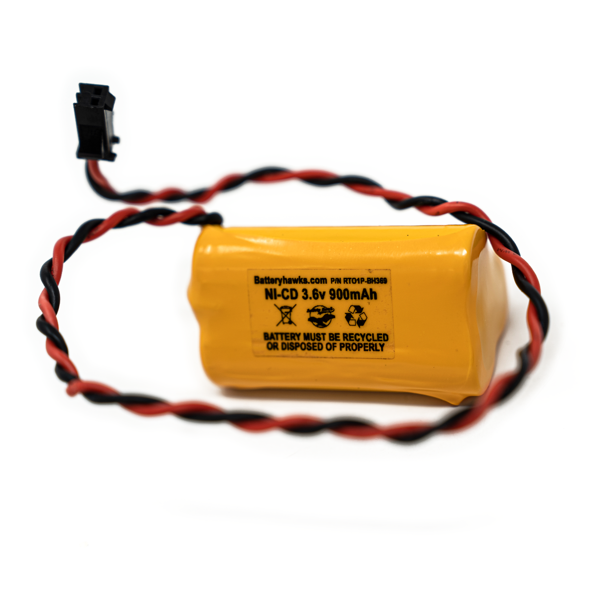 3.6v 900mAh Ni-CD Battery Pack Replacement for Emergency