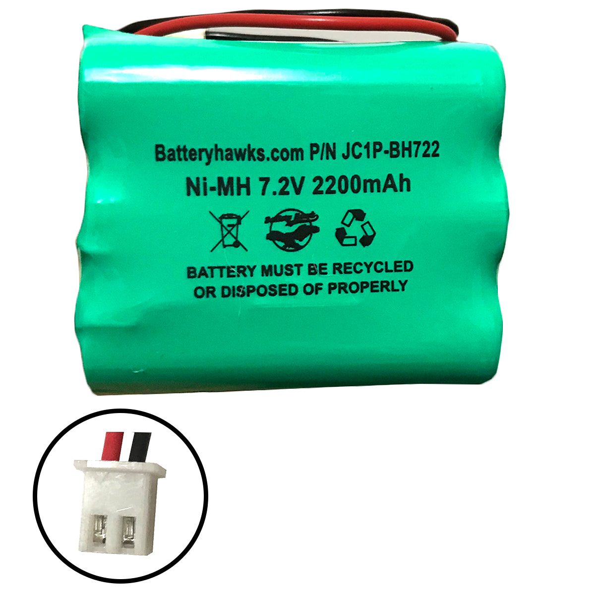 7.2v 2200mAh Ni-MH Battery Pack Replacement for Security Control Panel –  Batteryhawk, LLC