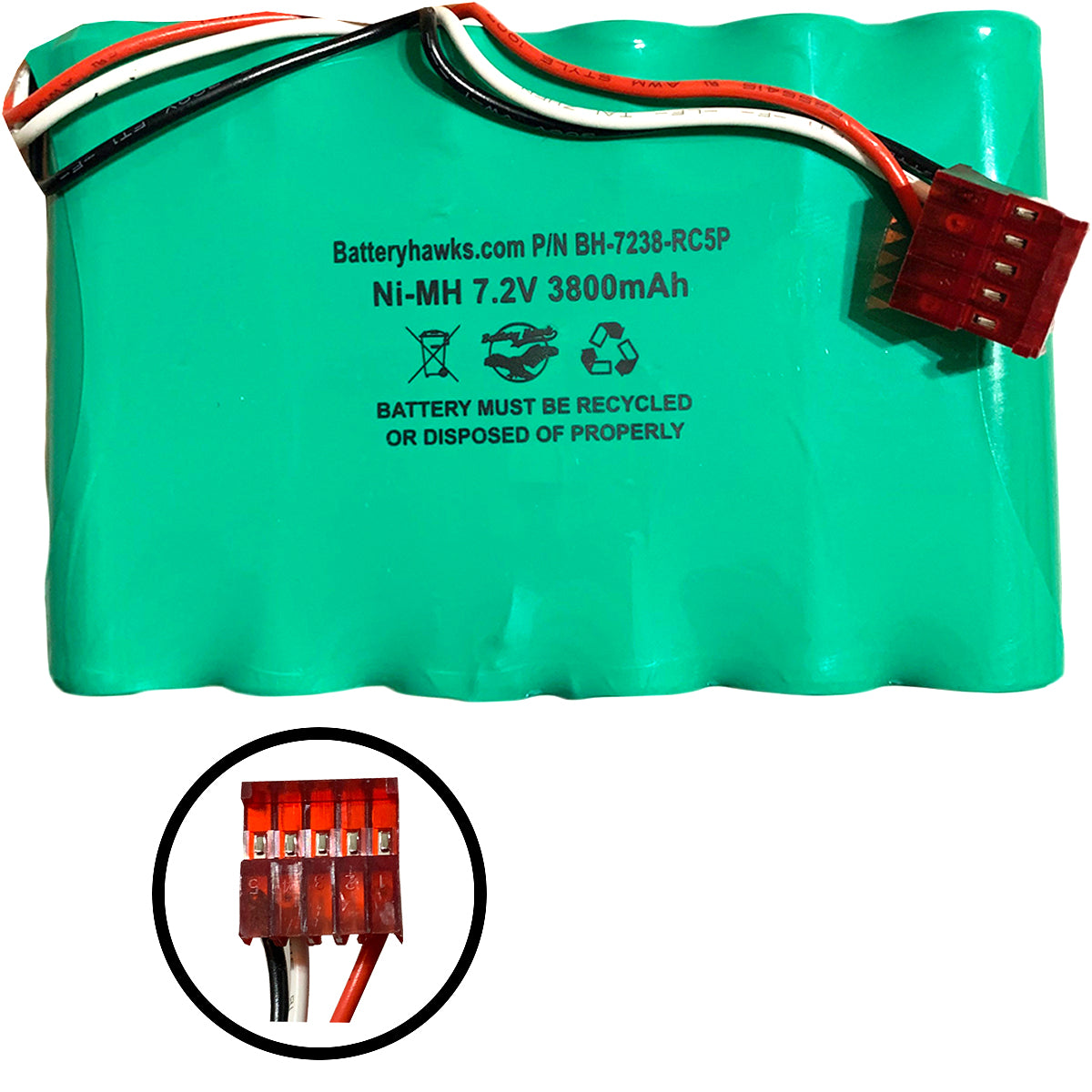 Banshee Replacement Battery For CAS Medical NIBP 740, 940X, 730, 750 Monitors - 7.2V NiMH 3800mAh