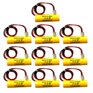 (10 pack) Unitech AA900mAh 1.2V OSA268 OSI OSA-268 Battery for Exit Light