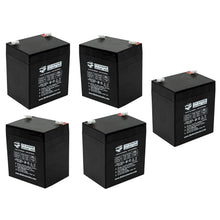 (5 Pack) 12V 4.5AH SLA F1 Terminal Sealed Lead Acid Battery for General Purpose