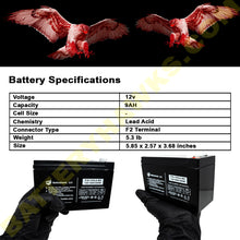 (2 Pack) Dual Lite Dual-lite 12621 DL7S12V 12-621 12V 9AH SLA F2 Terminal Battery