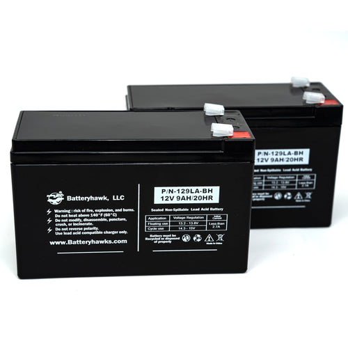 (2 Pack) 6FM6 6-DFM-9 LCR12V7.2P 899953 12V 9AH SLA F2 Terminal Battery