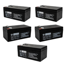(5 Pack) 12V 3.3AH SLA F1 Terminal Sealed Lead Acid Battery for Multiple Use