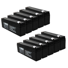 (10 Pack) 12V 2.3AH SLA F1 Terminal Sealed Lead Acid Battery for Multiple Use