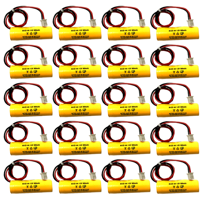 (20 pack) CUSTOM-332 Dantona CUSTOM332 1.2V KRH15/51 Dison Battery for Exit Light