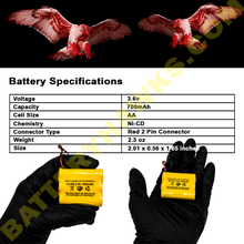 Exell EBE-93 EBE93 Battery Pack Replacement for Emergency / Exit Light