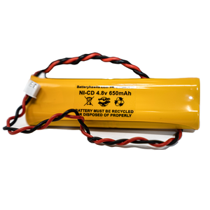 Ni-CD 4xAA600mAh 4.8v White Connector Battery for Exit Sign Emergency Light