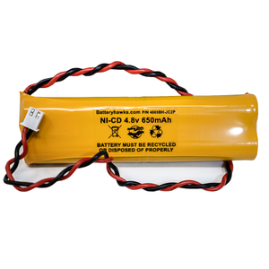 4.8v 650mAh Ni-CD Battery Pack Replacement for Emergency / Exit Light