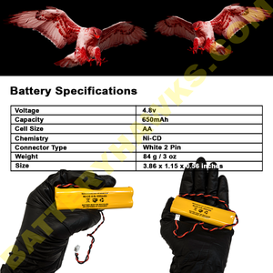 OSI OSA145 OSA-145 Ni-CD Battery Pack Replacement for Emergency / Exit Light