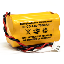 Ni-CD AA600mAh 4.8v Unitech Ni-CD Battery Pack for Emergency / Exit Light