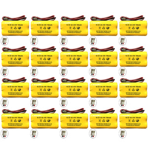 (20 pack) 4.8v 700mAh Ni-CD Battery Pack Replacement for Emergency / Exit Light