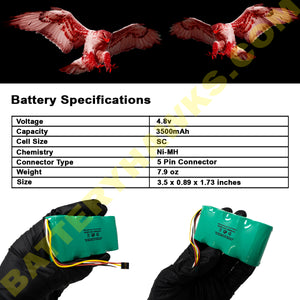 123 Battery Pack Replacement for Scopemeter Fluke Test Analyzers