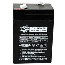 (5 Pack) 6V 4.5AH SLA F1 Sealed Lead Acid Battery for Exit Sign Emergency Light