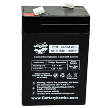 (2 Pack) Light Alarms 6v 4.5 AH 4.0 EMB20605 OPS6401 EMBSC0642 PS650L Battery