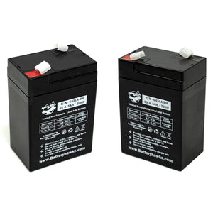 (2 Pack) EXP-645 ML4-6 Mighty Max SP6-4.5 ERS 6V 4.5AH Battery Emergency Light