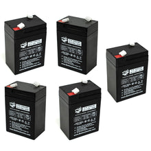 (5 Pack) Sure-Lite 6v 4.5 AH 4.0 AMP HOUR WKA6-5F BG-640 BG640 Emergency Light