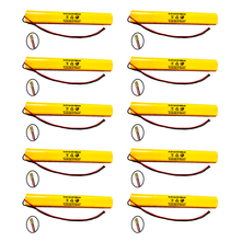 (10 Pack) BBAT0043A BBAT0044A AA900MAH 9.6V BAT9.6V700 Pack Exit Sign Emergency Light