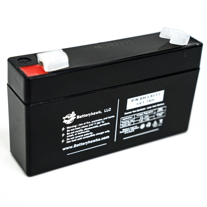 Panasonic LC-R061R3P Toyo 3FM1.3 Power-Sonic PS-612 GE Simon 6V 1.3AH Battery