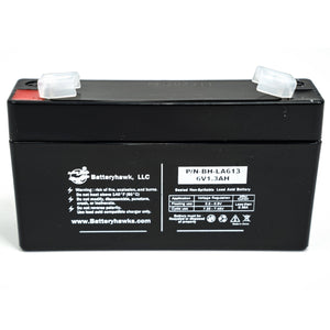 Panasonic LC-R061R3P Toyo 3FM1.3 Power-Sonic PS-612 GE Simon 6V 1.3AH Battery