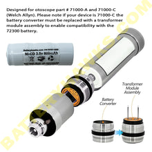 (5 Pack) 3.5v 800mAh Ni-CD Battery Pack Replacement for Otoscope