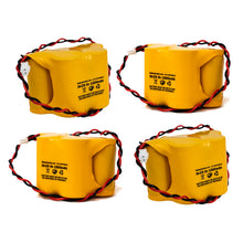 (4 Pack) 6v CUSTOM-587 CUSTOM587 1500mAh Ni-CD for Emergency Lights