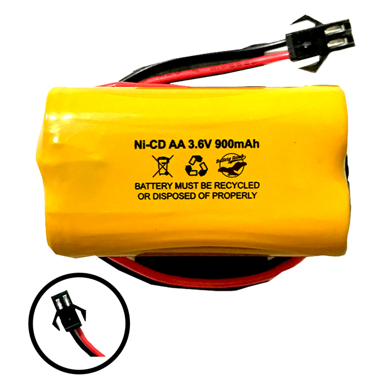 3.6v 900mAh Ni-CD Battery Pack Replacement for Emergency