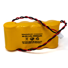 (4 Pack) 4.8v 2000mAh Ni-CD Battery Pack Replacement for Exit / Emergency Lights