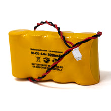 (4 Pack) 4.8v 2000mAh Ni-CD Battery Pack Replacement for Exit / Emergency Lights