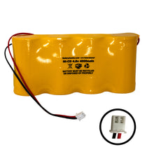 (4 Pack) 4.8v 2000mAh Ni-CD Battery Pack Replacement for Exit / Emergency Lights