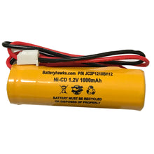 1.2V KRH15/51 Dison 1000MAH Ni-CD Battery Pack Replacement for Emergency / Exit Light