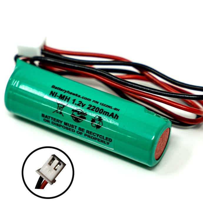 AA2200mAh 1.2V 2.2Ah Ni-MH Battery Pack for Solar Lights / Exit Light