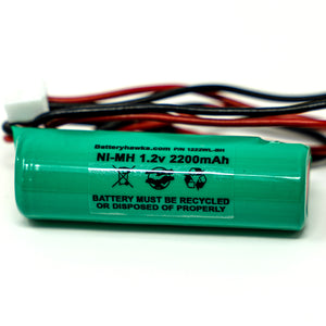 1.2v 2200mAh Rechargeable Ni-MH Battery Pack for Exit Sign Emergency Light