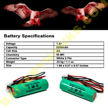 AA2200mAh 1.2V 2.2Ah Ni-MH Battery Pack for Solar Lights / Exit Light