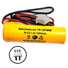 Corun Ni-Cd AA1000MT 1.2V 1.0Ah NiCd Battery Pack Replacement for Exit Sign Emergency Light