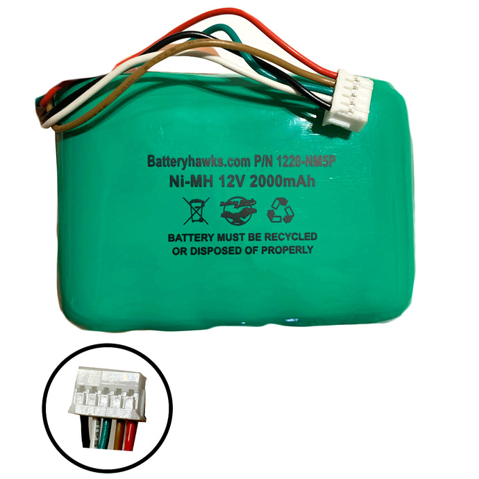 12v 2000mAh Ni-MH Battery Pack Replacement for Logitech Squeezebox Radio