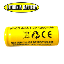 LITHONIA ELB1201N Ni-CD Battery Replacement for Emergency / Exit Light