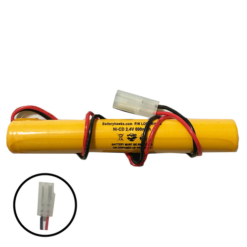 2.4v 600mAh Ni-CD Battery Pack Replacement for Emergency / Exit Light