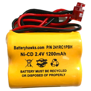 (10 pack) 2.4v 1200mAh Ni-CD Battery Pack Replacement for Emergency / Exit Light