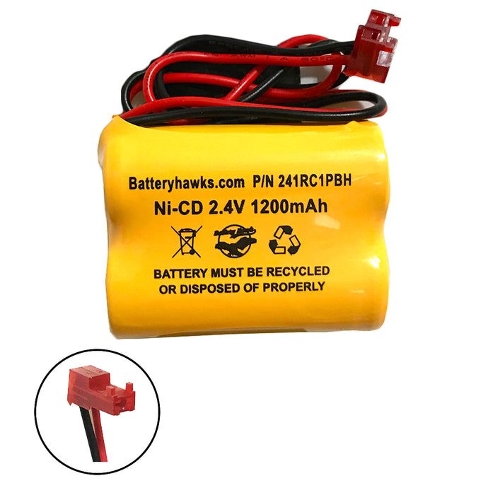 2.4v 1200mAh Ni-CD Battery Pack Replacement for Emergency / Exit Light
