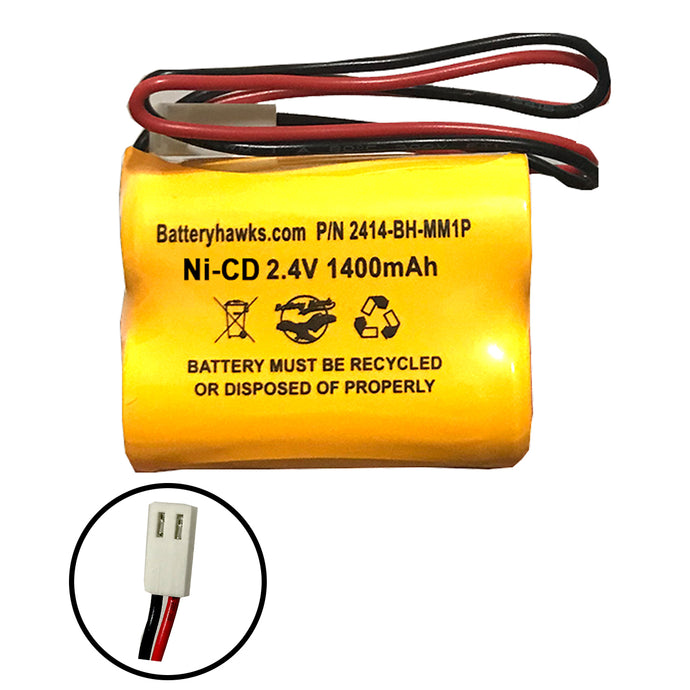 CUSTOM-241 Dantona CUSTOM241 Ni-CD Battery Pack Replacement for Emergency / Exit Light