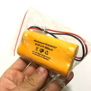 2.4v 3600mAh Ni-CD Battery Pack Replacement for Emergency / Exit Light
