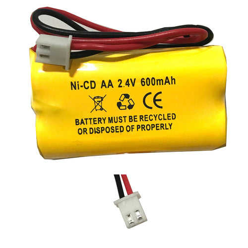2.4v 600mah Ni-CD Battery Pack Replacement for Emergency / Exit Light