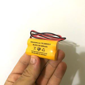 Dual-Lite 2KR600AAH49 Duallite Ni-CD Battery Pack Replacement for Emergency / Exit Light