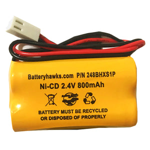 2.4v 800mAh Ni-CD Battery Pack Replacement for Emergency / Exit Light