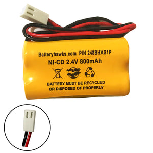 Gloso 2KR600AAH4P Ni-CD Battery Pack Replacement for Emergency / Exit Light