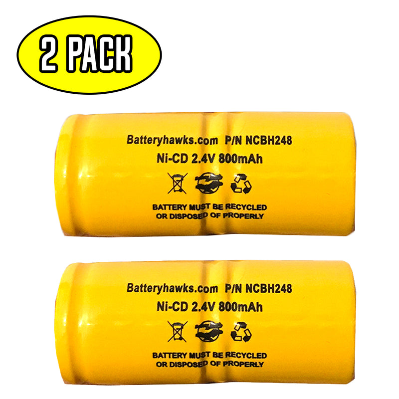 2 Pack) 8806A TIF Ni-CD Battery Pack Replacement for Gas Meter