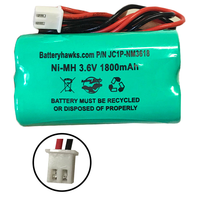 Unitech Ni-MH AA1800mAh 3.6V Battery Pack Replacement for Emergency / Exit Light