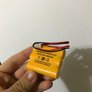 3.6v1000mAh DISON JLEU9 Ni-CD Battery Pack Replacement for Emergency / Exit Light